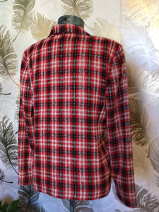 Red Plaid Leslie Fay