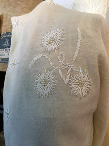 Wool Blend Beaded Sweater