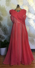 Load image into Gallery viewer, Pink 50’s Floor Length Party Dress
