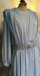 Pale Blue Beaded Dress