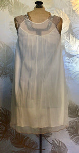 60’s Ivory & Taupe Nightie