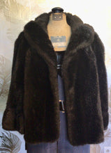 Load image into Gallery viewer, Dark Brown Faux Fur Capelet
