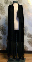 Load image into Gallery viewer, 1920’s Black Velvet Cocoon Cape
