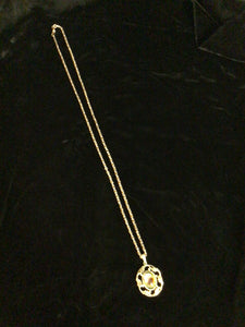 60’s Glass Pendant Necklace