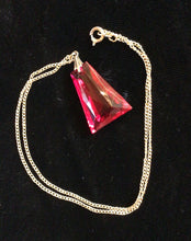 Load image into Gallery viewer, Red Prism Pendant Necklace
