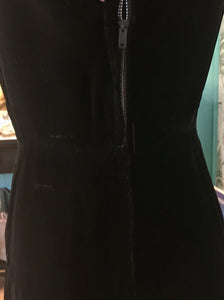 Black Velvet A-Line Dress