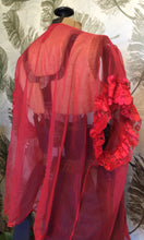Load image into Gallery viewer, Red 1950’s Bed Jacket
