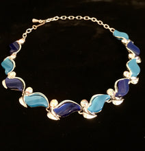 Load image into Gallery viewer, Mid Century Blues Necklace
